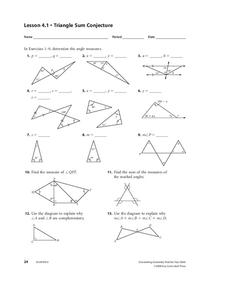 Triangle worksheets Worksheet for 10th Grade | Lesson Planet