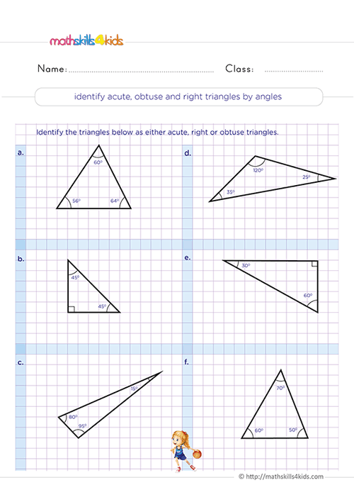 Triangles and quadrilaterals: Grade 3 free printable worksheets