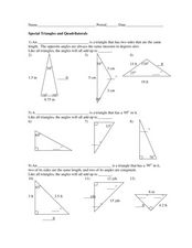 triangles and quadrilaterals worksheet