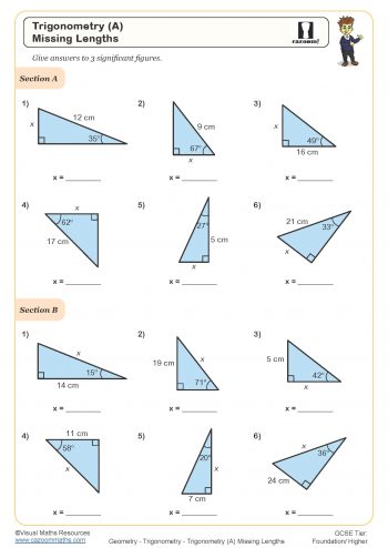 trig worksheet