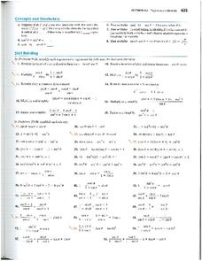 trig worksheet