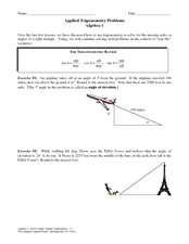 trigonometry practice worksheet
