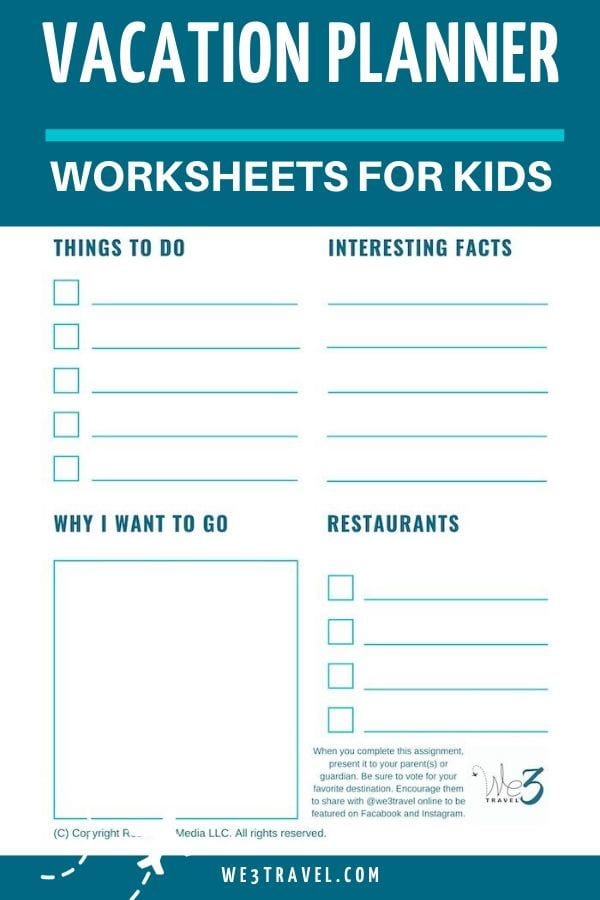 Vacation Planner for Kids [+ Downloadable Worksheet]