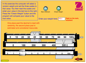 triple beam balance worksheet