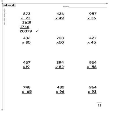 Multiplication worksheets 2 and 3 digits. Timestables 2 and 3 ...
