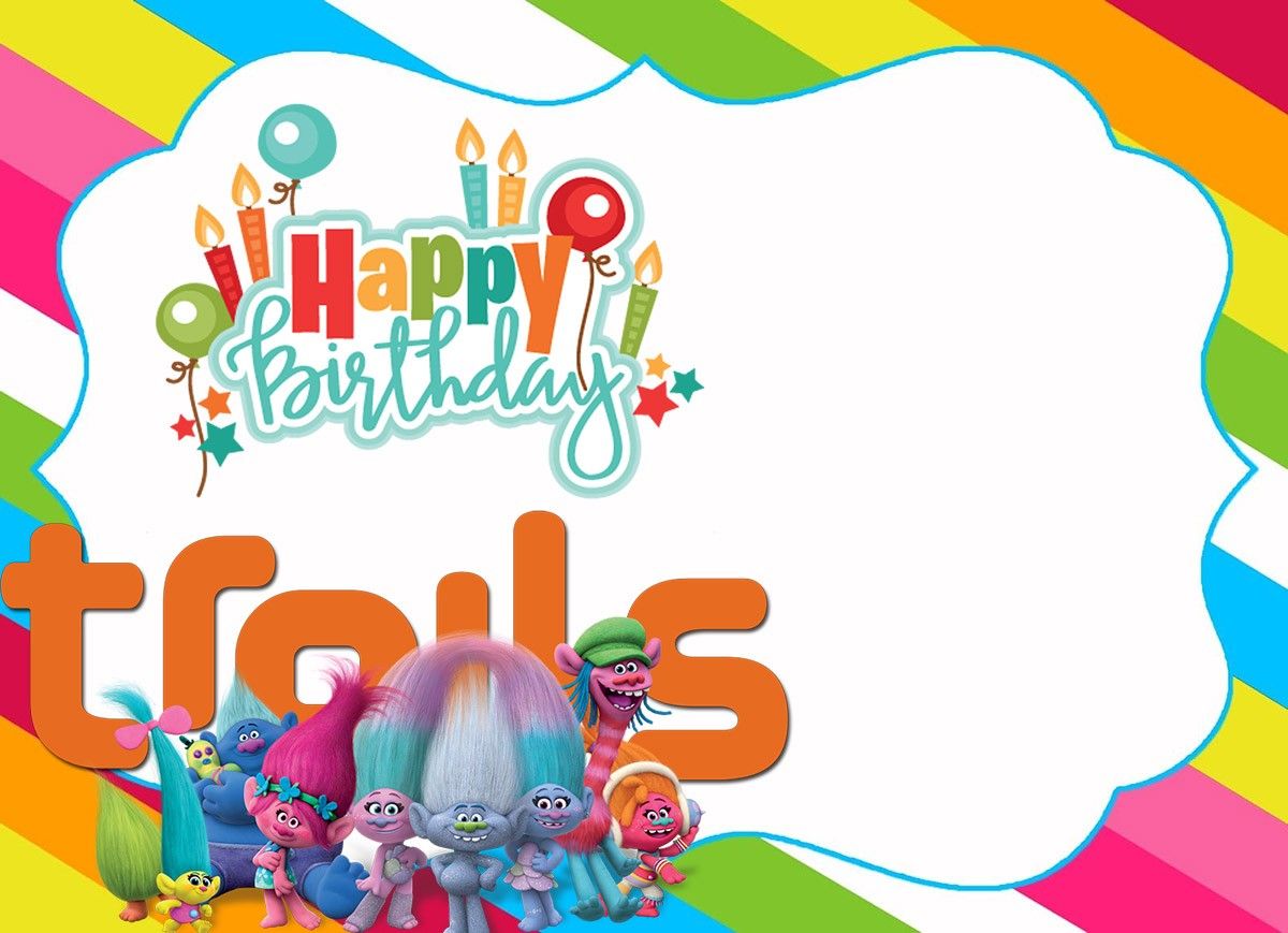 trolls printable happy birthday banner