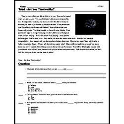 Effects of Honesty Worksheet, Social Skills Development, Teaching ...