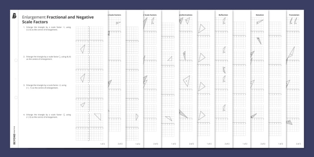 Transformation Worksheets | KS3 Maths | Beyond Secondary