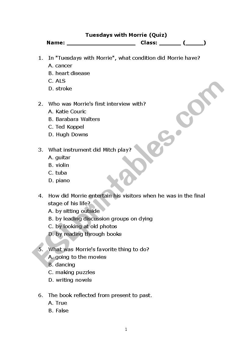 Tension of Opposites Worksheet