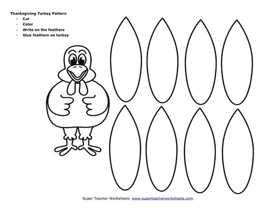 FREE Printable Thanksgiving Turkey Pattern