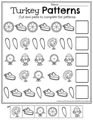 turkey worksheet preschool