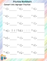 Convert Decimals to fractions worksheets - Math Worksheets ...