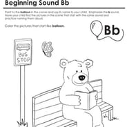 Printable Beginning Sound Coloring Worksheets 