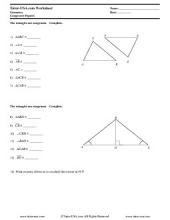 Free Geometry Worksheets &  Printables with Answers