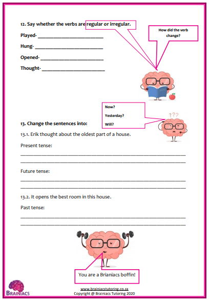 English worksheet bundle - Gr.4 HL &  FAL