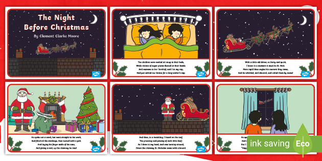 twas the night before christmas worksheet