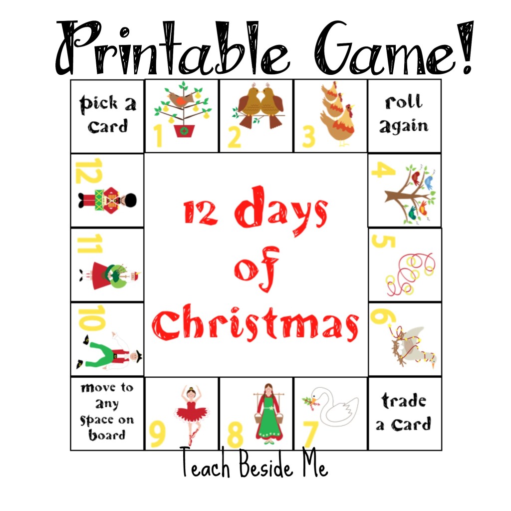 twelve days of christmas worksheet