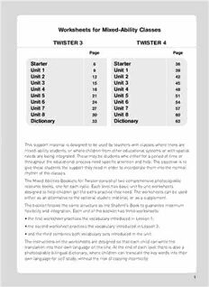 twister worksheet answers