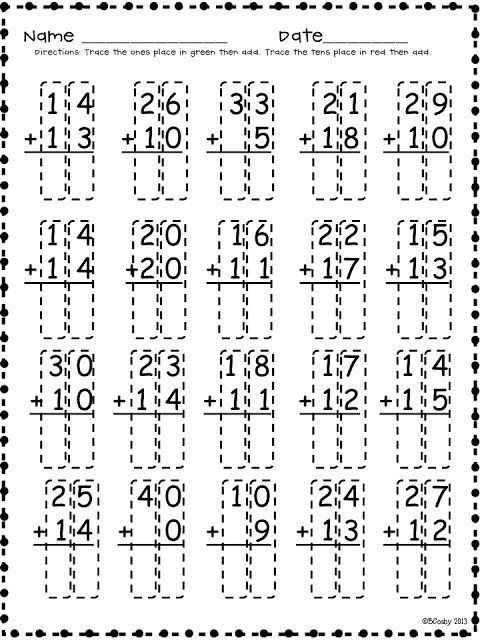 Double Digit Addition | Second grade math, First grade math, 2nd ...
