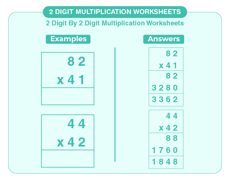 two digit by two digit multiplication worksheet