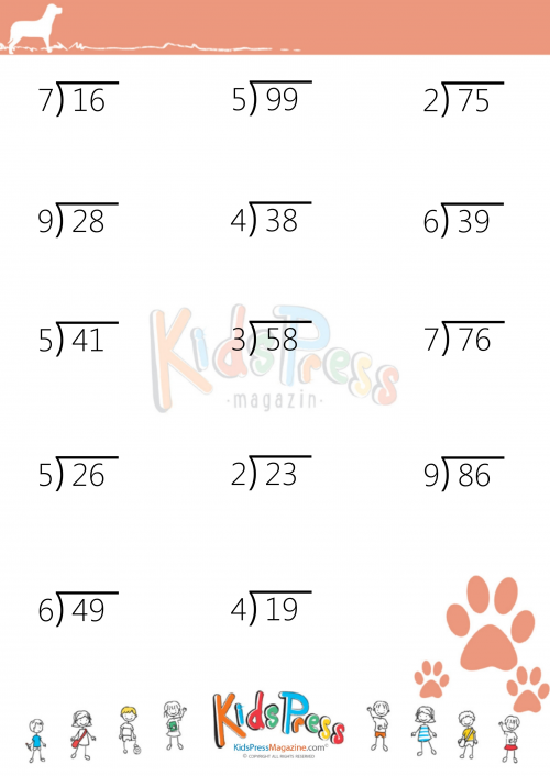 Divide 2-Digit Dividend By 1-Digit Divisor With Remainders ...