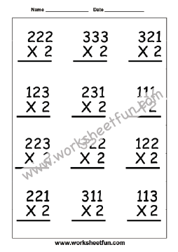 Multiplication Worksheets / FREE Printable Worksheets - Worksheetfun