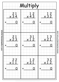 Multiplication - 2 Digit By 2 Digit - Twenty Worksheets / FREE ...