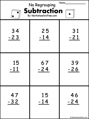 Subtraction - 2 Digit - Worksheets4Free - Free Worksheets