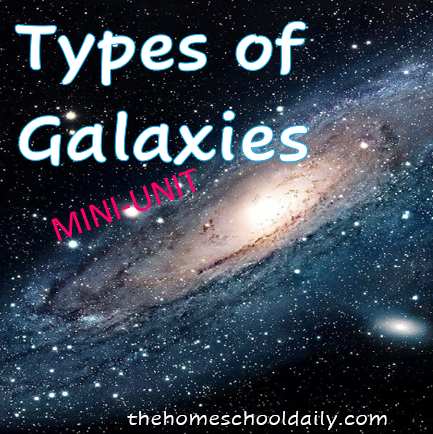 types of galaxies worksheet