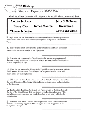 u s  history worksheet