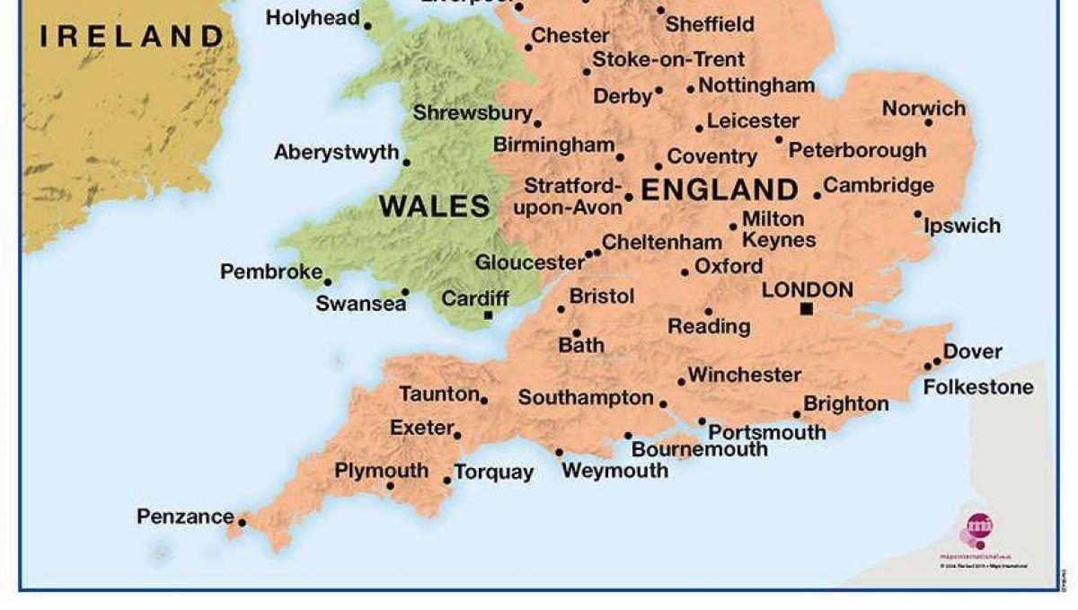 Map of United Kingdom (UK): offline map and detailed map of United ...