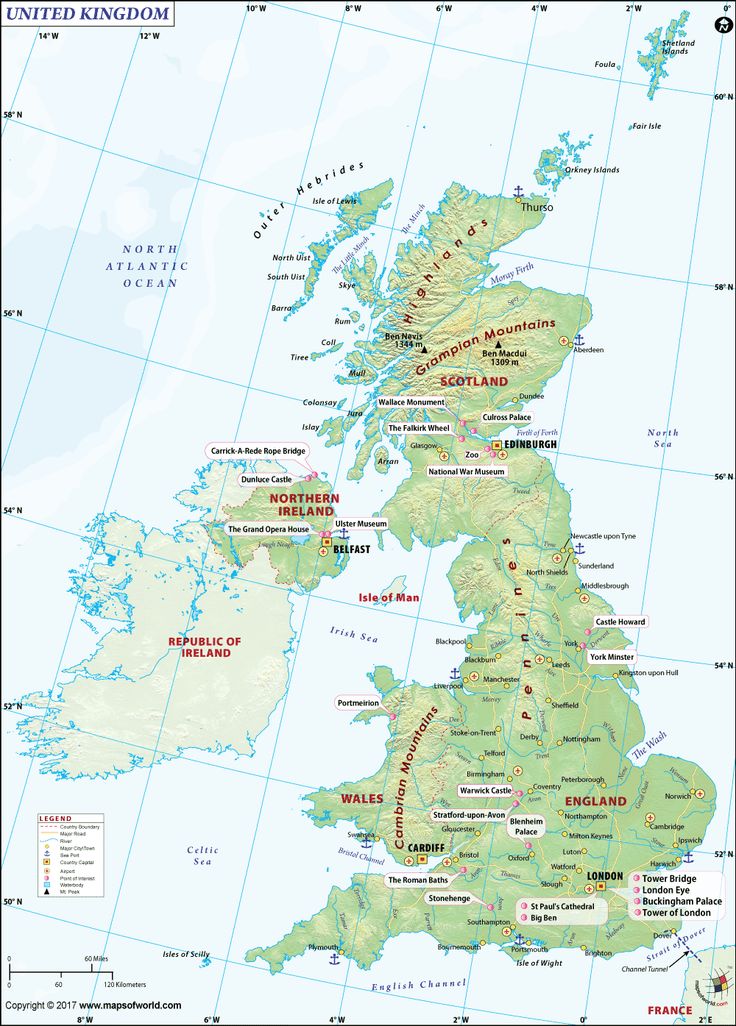 Uk Map and Other 97 Related British Maps