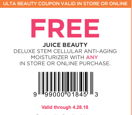ulta printable coupon july 2018