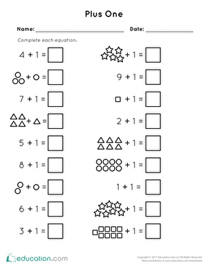 Understanding Plus One Assessment | Interactive Worksheet ...