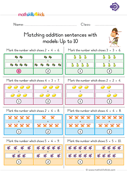 Addition worksheets with pictures pdf 1st Grade: Free, fun, and ...