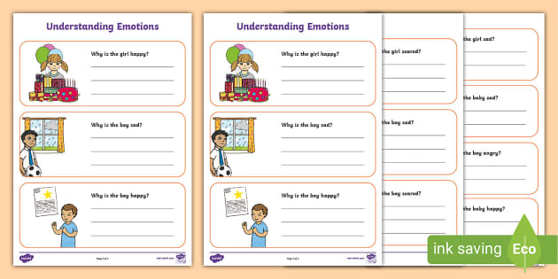 Understanding Emotions Activity Sheet (teacher made)