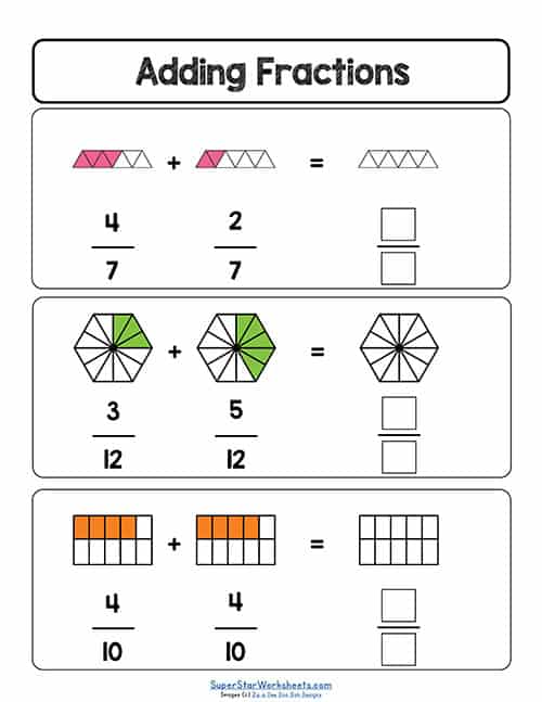 understanding fractions worksheet
