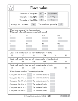 Understanding place value #2 | 2nd grade Math Worksheet | GreatSchools