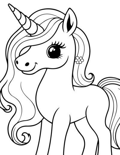 15 Free Printable Unicorn Coloring Pages | CheapThriftyLiving.com