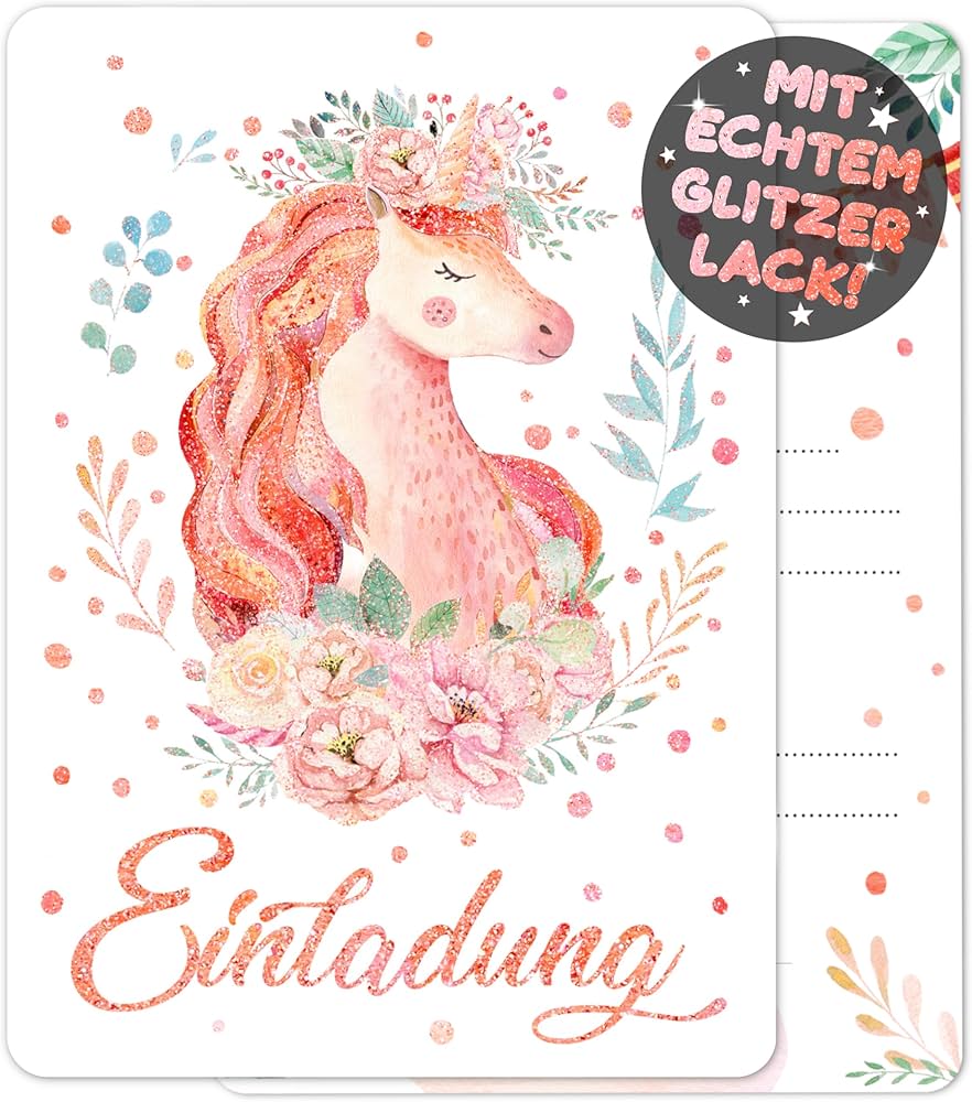 unicorn invitations for birthday party printable