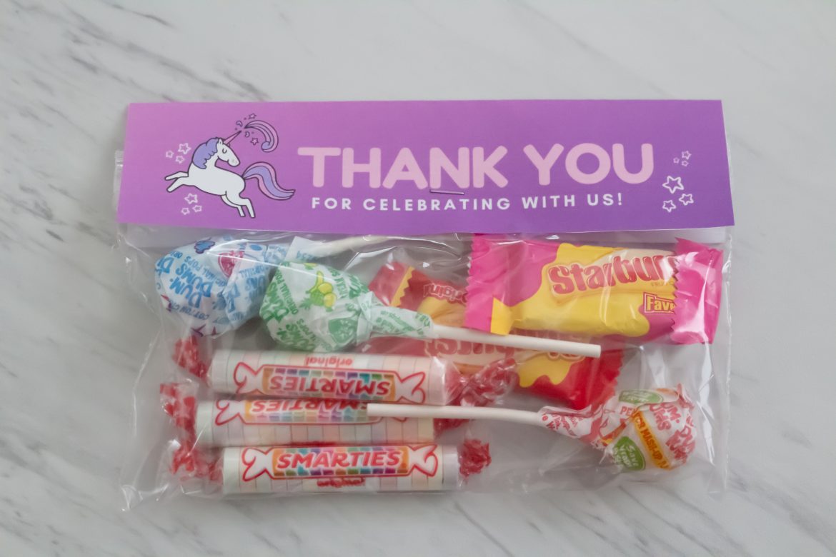 unicorn printable party favors
