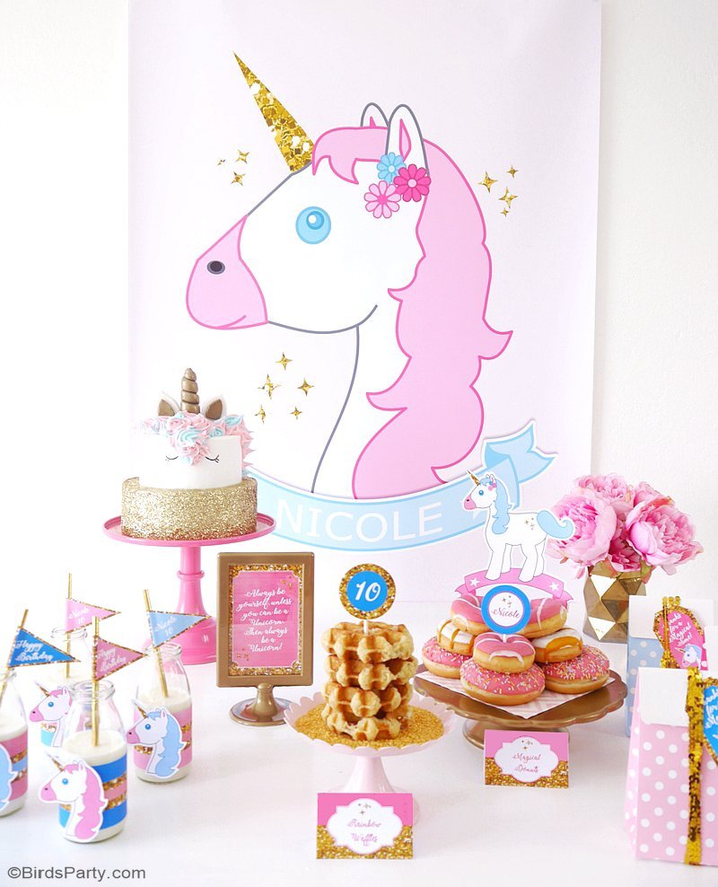 My Daughters Unicorn Birthday Slumber Party - Party Ideas | Party ...