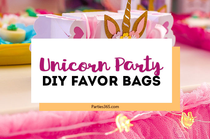 unicorn printable party favors
