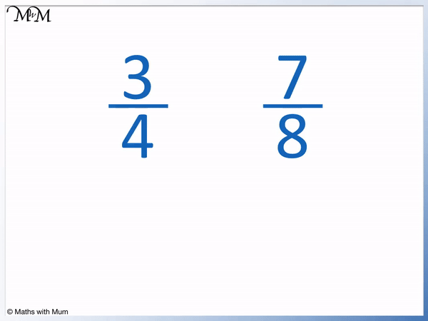 How to Compare Unlike Fractions - Maths with Mum