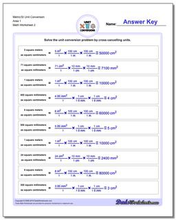 unit conversion worksheet
