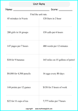 Printable ratio and Proportion worksheets for grade 5 and 6 math ...