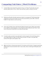 unit rate worksheet 7th grade