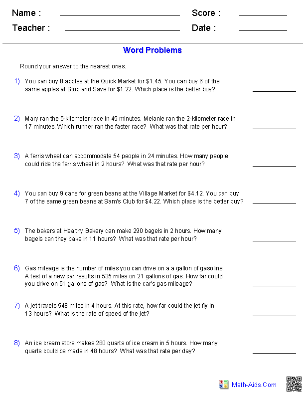 Ratio Worksheets | Ratio Worksheets for Teachers