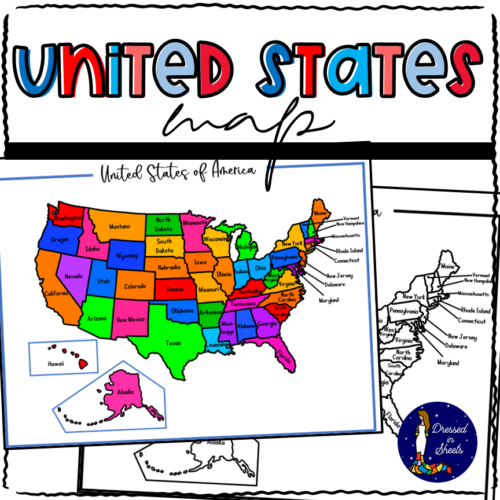 Printable United States Map with Activity | Made By Teachers