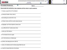 Scrambled Sentences Worksheet for 5th - 6th Grade | Lesson Planet